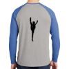 Mens Full Color PosiCharge Long Sleeve Tri Blend Wicking Raglan Tee Thumbnail