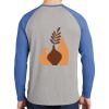 Mens Full Color PosiCharge Long Sleeve Tri Blend Wicking Raglan Tee Thumbnail