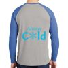Mens Full Color PosiCharge Long Sleeve Tri Blend Wicking Raglan Tee Thumbnail