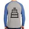Mens Full Color PosiCharge Long Sleeve Tri Blend Wicking Raglan Tee Thumbnail