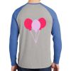 Mens Full Color PosiCharge Long Sleeve Tri Blend Wicking Raglan Tee Thumbnail