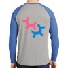 Mens Full Color PosiCharge Long Sleeve Tri Blend Wicking Raglan Tee Thumbnail