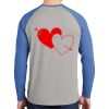 Mens Full Color PosiCharge Long Sleeve Tri Blend Wicking Raglan Tee Thumbnail