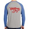 Mens Full Color PosiCharge Long Sleeve Tri Blend Wicking Raglan Tee Thumbnail