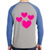 Mens Full Color PosiCharge Long Sleeve Tri Blend Wicking Raglan Tee Thumbnail