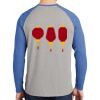Mens Full Color PosiCharge Long Sleeve Tri Blend Wicking Raglan Tee Thumbnail