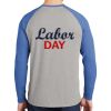 Mens Full Color PosiCharge Long Sleeve Tri Blend Wicking Raglan Tee Thumbnail