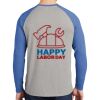 Mens Full Color PosiCharge Long Sleeve Tri Blend Wicking Raglan Tee Thumbnail
