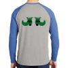 Mens Full Color PosiCharge Long Sleeve Tri Blend Wicking Raglan Tee Thumbnail