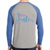 Mens Full Color PosiCharge Long Sleeve Tri Blend Wicking Raglan Tee Thumbnail