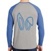 Mens Full Color PosiCharge Long Sleeve Tri Blend Wicking Raglan Tee Thumbnail