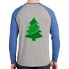 Mens Full Color PosiCharge Long Sleeve Tri Blend Wicking Raglan Tee Thumbnail