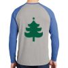 Mens Full Color PosiCharge Long Sleeve Tri Blend Wicking Raglan Tee Thumbnail