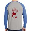 Mens Full Color PosiCharge Long Sleeve Tri Blend Wicking Raglan Tee Thumbnail