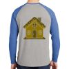 Mens Full Color PosiCharge Long Sleeve Tri Blend Wicking Raglan Tee Thumbnail