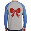 Mens Full Color PosiCharge Long Sleeve Tri Blend Wicking Raglan Tee Thumbnail