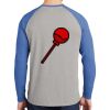 Mens Full Color PosiCharge Long Sleeve Tri Blend Wicking Raglan Tee Thumbnail