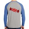 Mens Full Color PosiCharge Long Sleeve Tri Blend Wicking Raglan Tee Thumbnail