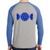 Mens Full Color PosiCharge Long Sleeve Tri Blend Wicking Raglan Tee Thumbnail