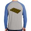 Mens Full Color PosiCharge Long Sleeve Tri Blend Wicking Raglan Tee Thumbnail