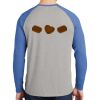 Mens Full Color PosiCharge Long Sleeve Tri Blend Wicking Raglan Tee Thumbnail