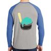 Mens Full Color PosiCharge Long Sleeve Tri Blend Wicking Raglan Tee Thumbnail