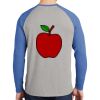 Mens Full Color PosiCharge Long Sleeve Tri Blend Wicking Raglan Tee Thumbnail