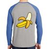 Mens Full Color PosiCharge Long Sleeve Tri Blend Wicking Raglan Tee Thumbnail