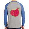 Mens Full Color PosiCharge Long Sleeve Tri Blend Wicking Raglan Tee Thumbnail