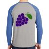 Mens Full Color PosiCharge Long Sleeve Tri Blend Wicking Raglan Tee Thumbnail