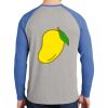 Mens Full Color PosiCharge Long Sleeve Tri Blend Wicking Raglan Tee Thumbnail