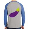 Mens Full Color PosiCharge Long Sleeve Tri Blend Wicking Raglan Tee Thumbnail
