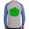 Mens Full Color PosiCharge Long Sleeve Tri Blend Wicking Raglan Tee Thumbnail