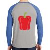 Mens Full Color PosiCharge Long Sleeve Tri Blend Wicking Raglan Tee Thumbnail