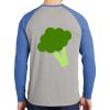 Mens Full Color PosiCharge Long Sleeve Tri Blend Wicking Raglan Tee Thumbnail