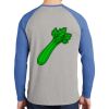 Mens Full Color PosiCharge Long Sleeve Tri Blend Wicking Raglan Tee Thumbnail