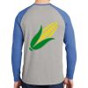 Mens Full Color PosiCharge Long Sleeve Tri Blend Wicking Raglan Tee Thumbnail