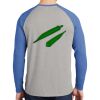Mens Full Color PosiCharge Long Sleeve Tri Blend Wicking Raglan Tee Thumbnail