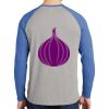 Mens Full Color PosiCharge Long Sleeve Tri Blend Wicking Raglan Tee Thumbnail