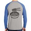 Mens Full Color PosiCharge Long Sleeve Tri Blend Wicking Raglan Tee Thumbnail