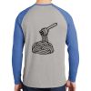 Mens Full Color PosiCharge Long Sleeve Tri Blend Wicking Raglan Tee Thumbnail