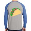 Mens Full Color PosiCharge Long Sleeve Tri Blend Wicking Raglan Tee Thumbnail