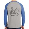 Mens Full Color PosiCharge Long Sleeve Tri Blend Wicking Raglan Tee Thumbnail