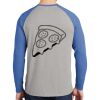 Mens Full Color PosiCharge Long Sleeve Tri Blend Wicking Raglan Tee Thumbnail