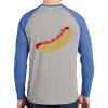 Mens Full Color PosiCharge Long Sleeve Tri Blend Wicking Raglan Tee Thumbnail