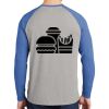 Mens Full Color PosiCharge Long Sleeve Tri Blend Wicking Raglan Tee Thumbnail
