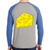 Mens Full Color PosiCharge Long Sleeve Tri Blend Wicking Raglan Tee Thumbnail