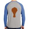 Mens Full Color PosiCharge Long Sleeve Tri Blend Wicking Raglan Tee Thumbnail