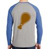 Mens Full Color PosiCharge Long Sleeve Tri Blend Wicking Raglan Tee Thumbnail