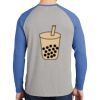 Mens Full Color PosiCharge Long Sleeve Tri Blend Wicking Raglan Tee Thumbnail